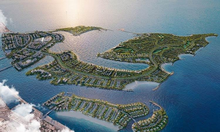 A view of the Dubai Islands.