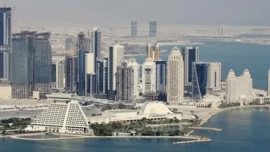 An aerial view of Qatar skyline, December 20, 2008. Fadi Al-Assaad, Reuters Source: Zawya.com