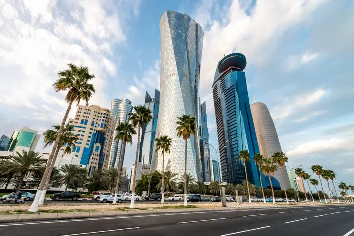 Image used for illustrative purpose. Futuristic Skyscrapers and Office Buildings, Hotels at the famous corniche urban road and promenade in the capital city of Doha, Qatar, Middle East. Source: Zawya.com