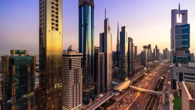 High angle views of urban skyline and skyscrapers at sunset in Dubai UAE. Getty Images Getty Images/Getty Images Source: Zawya.com