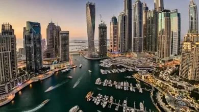 Image used for illustrative purpose. Aerial view of Dubai Marina in the evening. Getty Images/Getty Images Source: Zawya.com