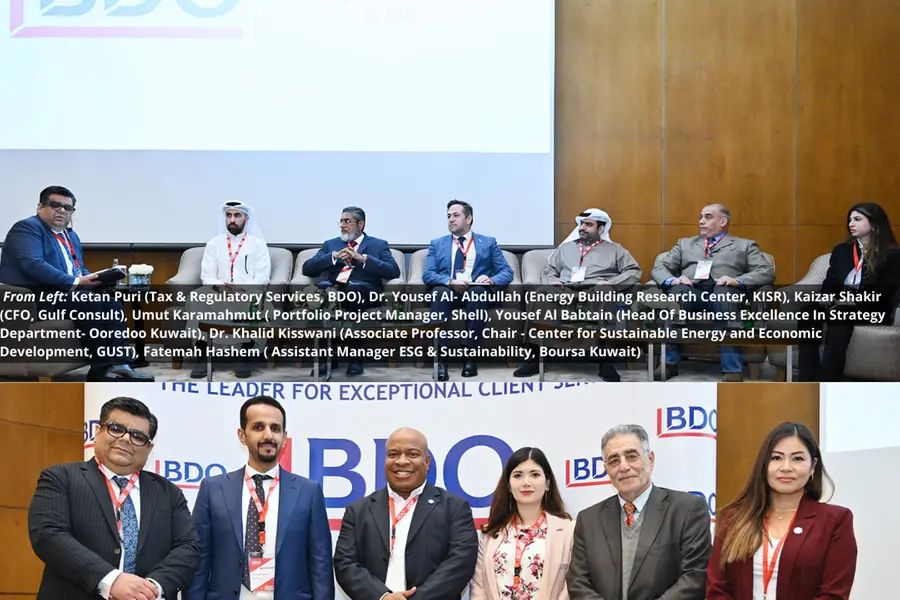 BDO Kuwait seminar on sustainability & ESG. Image Courtesy: AmCham Kuwait Source: Zawya.com