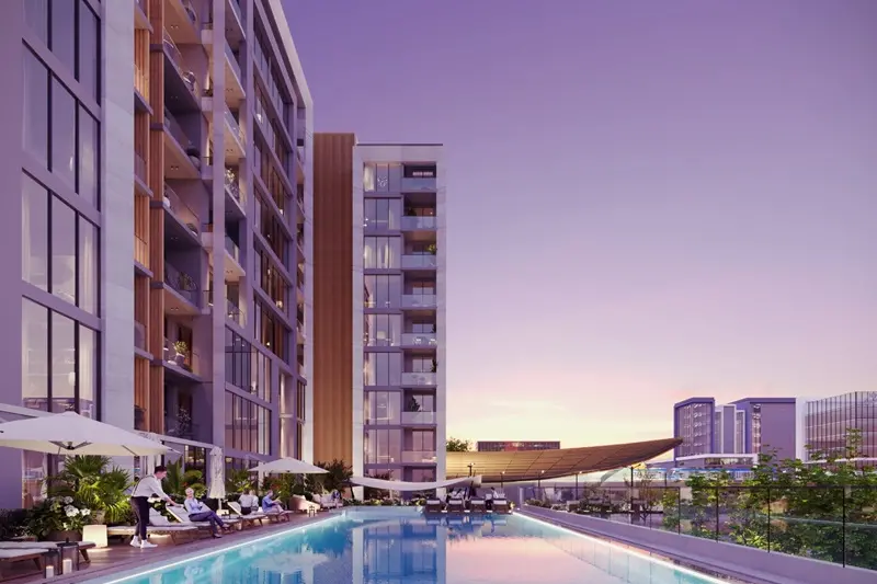 Rendering of Deyaar Developments' Rosalia Residences in Al Furjan Source: Zawya.com