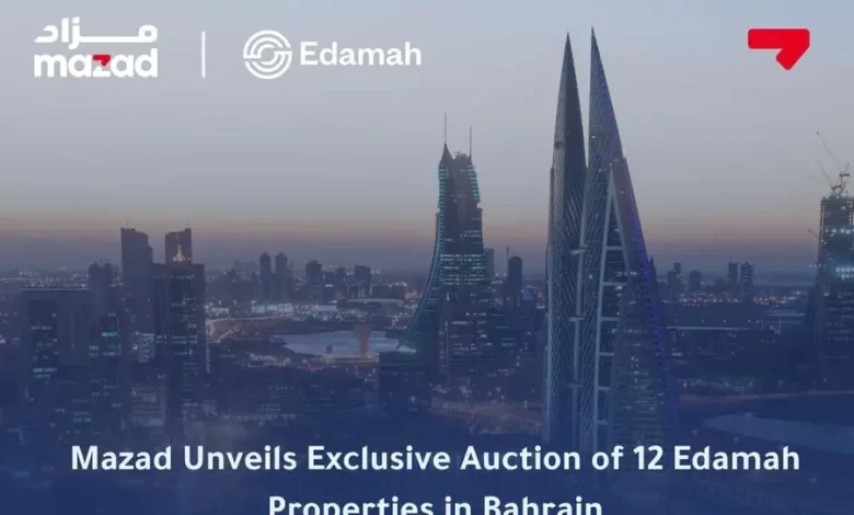 The auction will feature a diverse range of 12 unique properties that are owned by Mumtalakat's real estate arm. Image Courtesy: Mumtalakat Source: Zawya.com