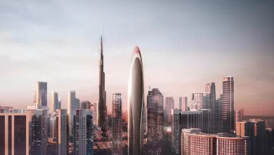 Rendering of Mercedes-Benz Places | Binghatti luxury residential tower in Dubai. Source: Zawya.com