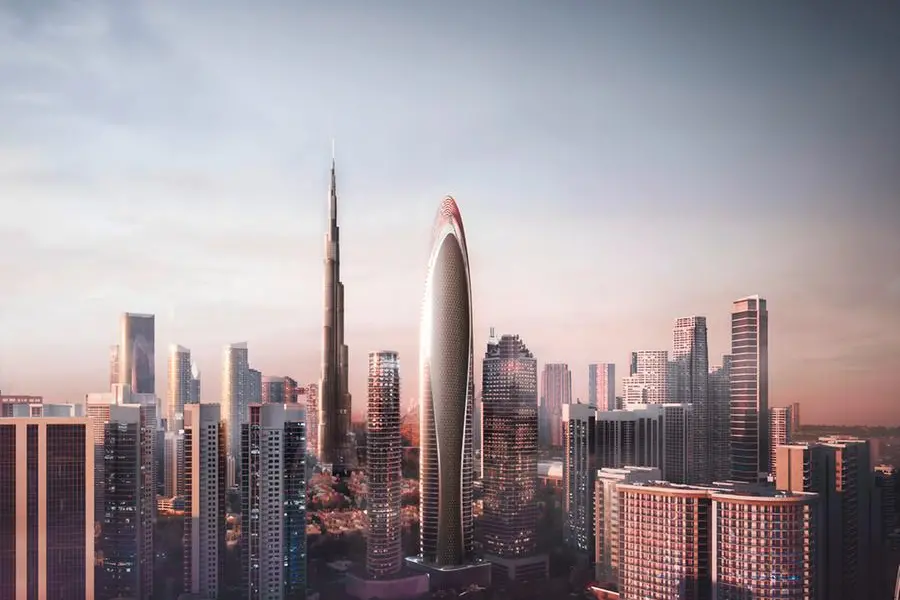 Rendering of Mercedes-Benz Places | Binghatti luxury residential tower in Dubai. Source: Zawya.com