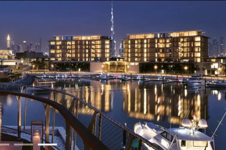 Jumeira Bay is sculpted in the shape of a titanic seahorse with views of the ocean and the Bvlgari Resort & Residences Dubai. Image courtesy: Meraas Source: Zawya.com