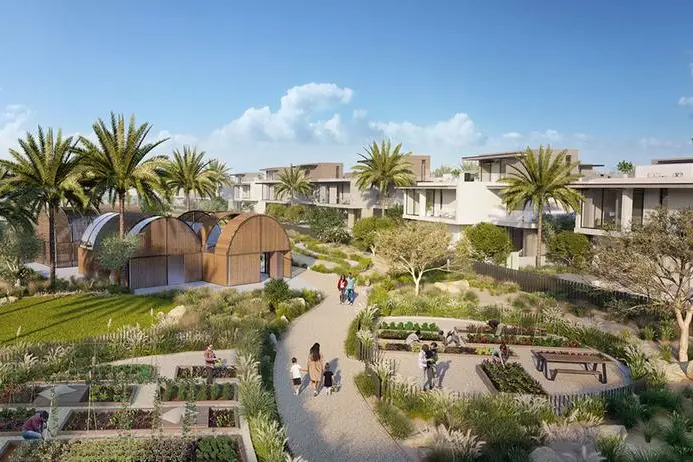 Emaar, the visionary real estate developer behind iconic projects, introduces The Farm Gardens at The Valley—an extraordinary residential enclave seamlessly blending luxury living with the tranquility of a desert farming destination. Image courtesy: Emaar Source: Zawya.com