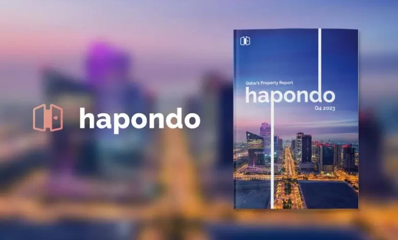Hapondo releases its Q4 2023 report covering trends and updates in Qatar's property sector Source: Zawya.com