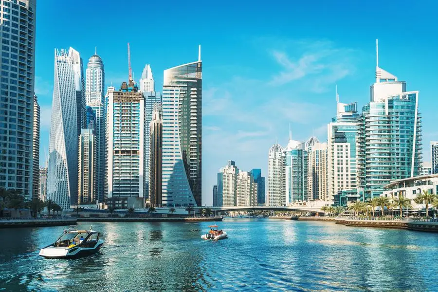 Panorama of Dubai Marina in UAE, modern skyscrapers and port with luxury yachts. Getty Images Image used for illustrative purpose. Source: Zawya.com