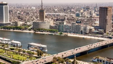 A panoramic image of Cairo city, it was taken in April 2009, it show the Nile and one of the bridges between the two banks and the vehicles crossing in two directions. Getty Images Source: Zawya.com