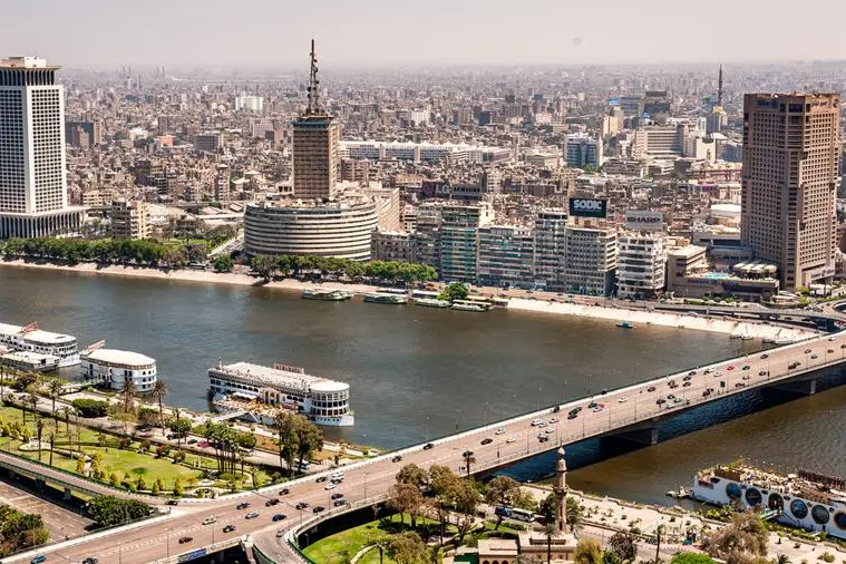 A panoramic image of Cairo city, it was taken in April 2009, it show the Nile and one of the bridges between the two banks and the vehicles crossing in two directions. Getty Images Source: Zawya.com