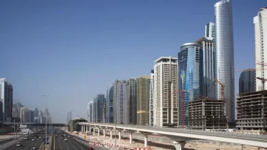 Image used for illustrative purpose. A view of Jumeirah Lakes Towers from Sheikh Zayed Road in Dubai. Getty Images/John Lamb Source: Zawya.com