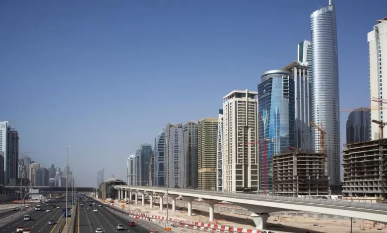 Image used for illustrative purpose. A view of Jumeirah Lakes Towers from Sheikh Zayed Road in Dubai. Getty Images/John Lamb Source: Zawya.com