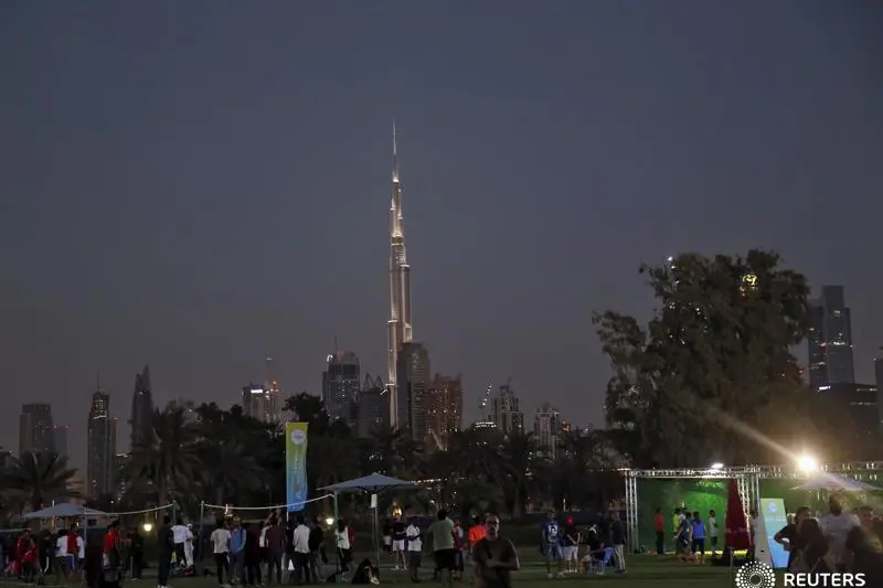 People are seen at Safa Park during Dubai Fitness Challenge in Dubai, United Arab Emirates, October 20, 2017. REUTERS/Satish Kumar - RC1619393440 Reuters Images Source: Zawya.com