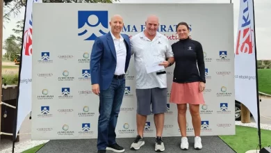 Winner - OMA Emirates Medalford. Image Courtesy: Jumeirah Golf Estates Source: Zawya.com