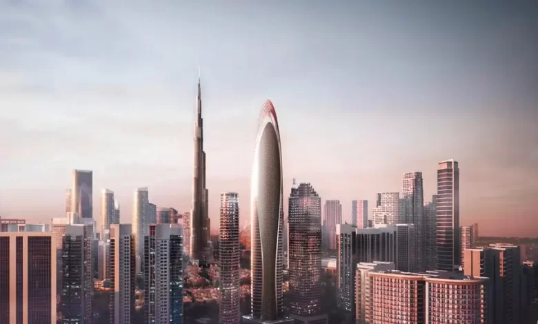 Rendering of Mercedes-Benz Places | Binghatti luxury residential tower in Dubai. The projects is a joint endeavour between Dubai-based Binghatti Properties and German automotive brand Mercedes-Benz Source: Zawya.com