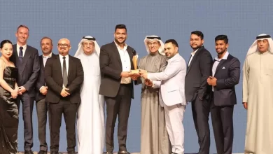 Mohamed Alabbar, Founder of Emaar Properties presents the ‘Top Broker Award’ to Sunnyy Tyagi, General Manager of Scorpion Property at 'Emaar Annual Broker Awards'. Image courtesy: Scorpion Property Source: Zawya.com