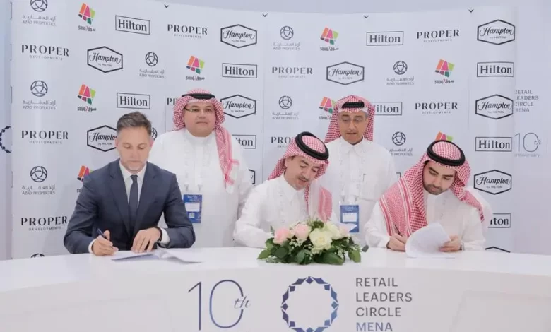 Azad Properties, PROPER Developments, and Hilton announced today the official signing of a transformative real estate collaboration, further contributing to the evolution of Jeddah’s thriving real estate landscape. Image courtesy: Azad Properties Source: Zawya.com