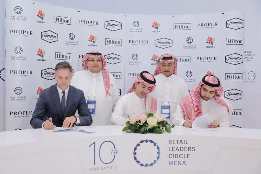 Azad Properties, PROPER Developments, and Hilton announced today the official signing of a transformative real estate collaboration, further contributing to the evolution of Jeddah’s thriving real estate landscape. Image courtesy: Azad Properties Source: Zawya.com