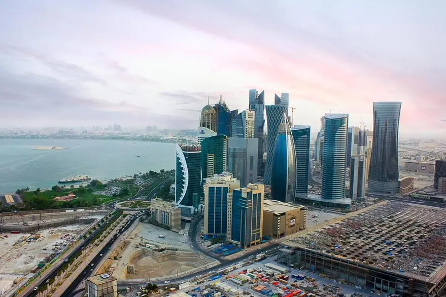 View of Doha Westbay area from above. This area is the center of business in Qatar. High skyscrapers are settled here. Getty Images