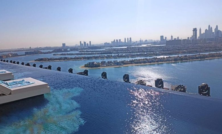 A view of the Palm Jumeirah from Atlantis the Royal residences. Unprecedented demand for the Dubai property market has prompted developers to launch new projects. — File photo