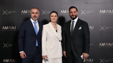 From L - R (Hassan Hijazi, Chief Financial Officer, AMWAJ Development LLC ; Aida F. El- Shahabi, Chief Operating Officer, AMWAJ Development ; Murad Saleh, co-founder & CEO, AMWAJ Development LLC)