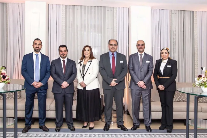 Masraf Al Rayan and UDC officials at a roadshow in the UK to attract investors to Qatar’s realty sector.