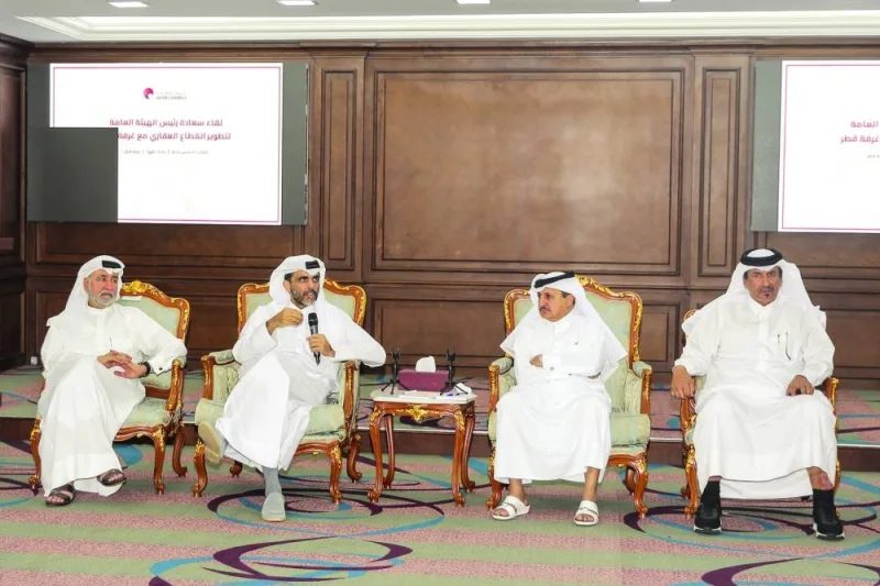 The meeting was held in the presence of Real Estate Regulatory Authority chairman Khalid Ahmed Saleh Ahmed al-Obaidli, Qatar Chamber chairman Sheikh Khalifa bin Jassim al-Thani, and first vice-chairman Mohamed bin Towar al-Kuwari.