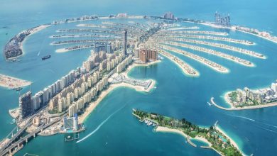 An aerial view of Dubai Palm Jumeirah Island. Foreign investors displayed considerable interest in Dubai's luxury property sector last year.