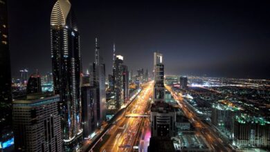 Dubai skyline Shaikh Zayed Road Dubai properties 16a63f66888 medium