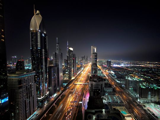 Dubai skyline Shaikh Zayed Road Dubai properties 16a63f66888 medium