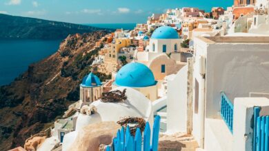 footpath in oia santorini greece royalty free image 1731437051